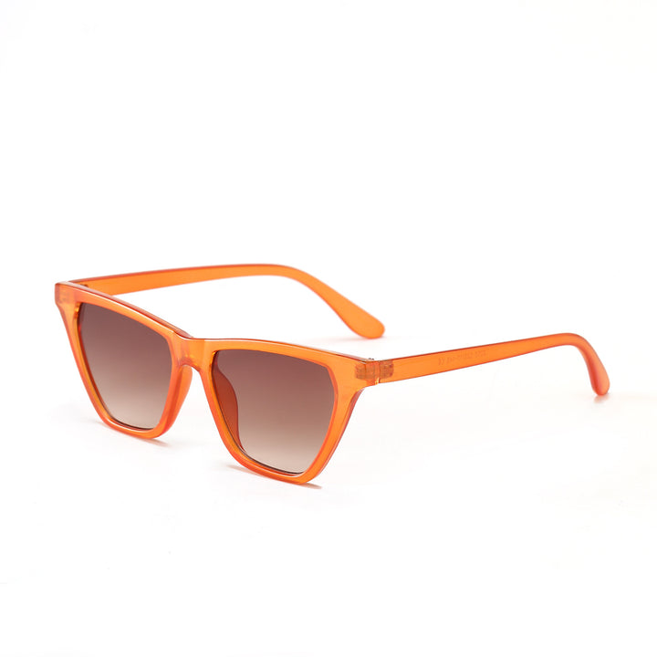 Damen Cat-Eye Sonnenbrille mit modernem, durchscheinendem Rahmen Karnz