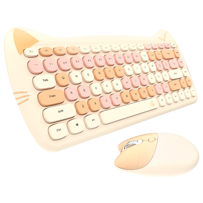 Niedliches Themen Drahtlos Tastatur und Maus Set Karnz