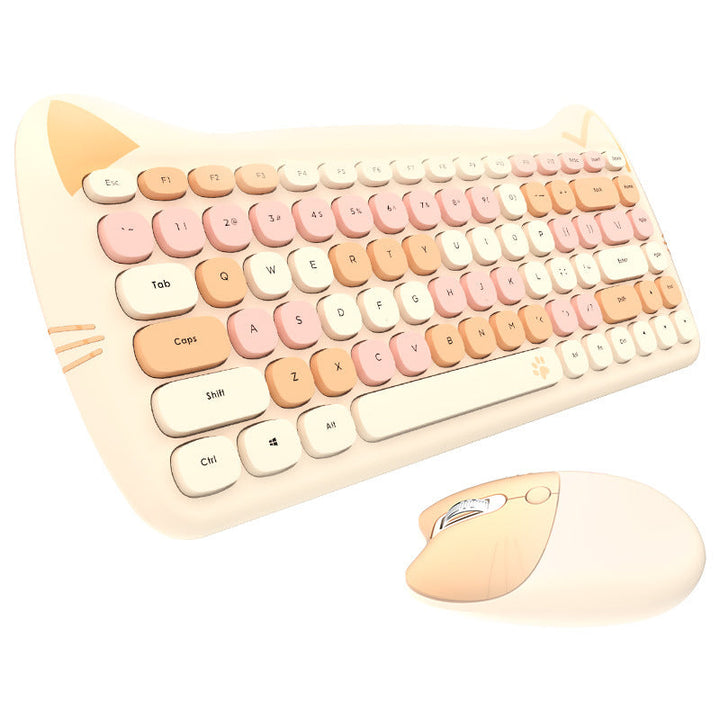 Niedliches Themen Drahtlos Tastatur und Maus Set Karnz