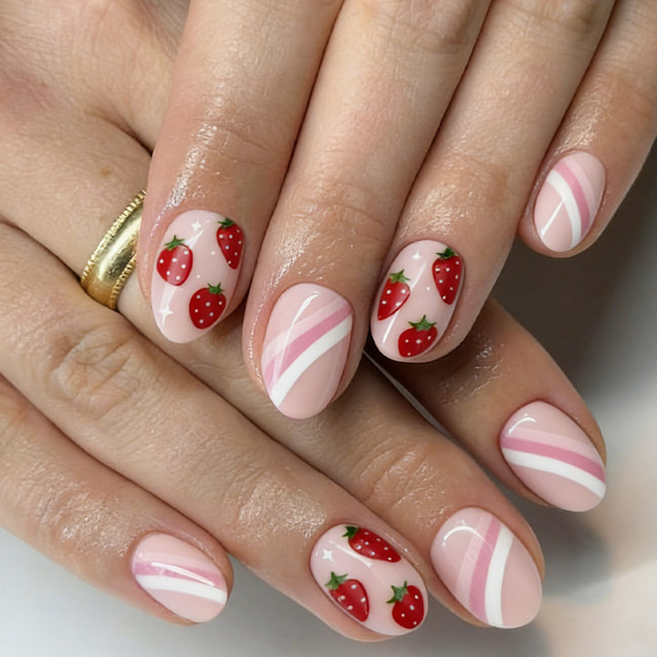 Erdbeer-Themen-Nagelkunst-Set Karnz