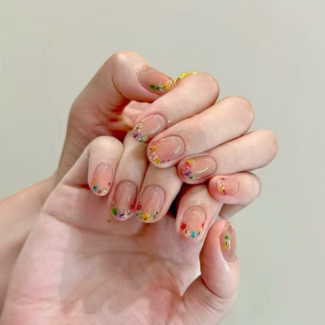 Künstlerisches katzenmotiviertes Press-On-Nagelkunstset Karnz