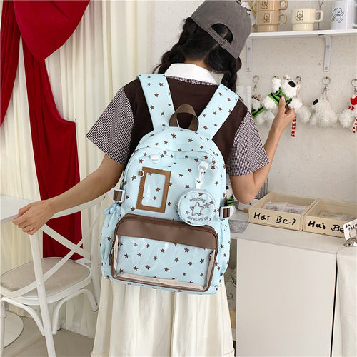 Sternenbedruckter Freizeit-Rucksack Karnz 1791205471