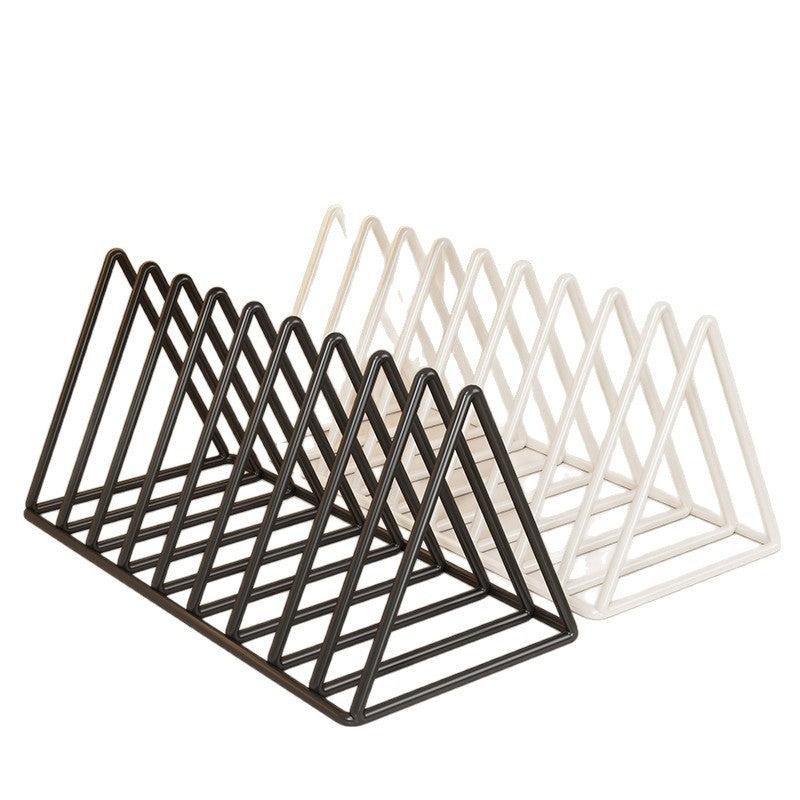 Dreieckiger Metall-Multi-Slot-Strickmütze und Beaniefächer-Rack