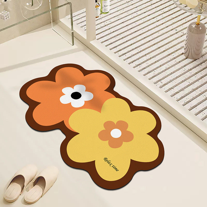 Floral Design Badmat für Badezimmer