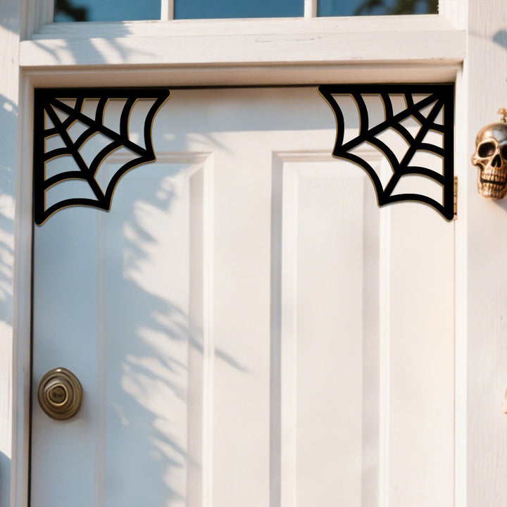 Halloween-Themed Spider Web Türdekoration