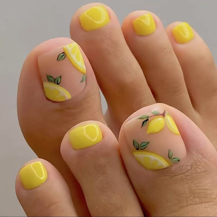 Fußnagelkunstset mit fröhlichen Zitrusmotiven Karnz