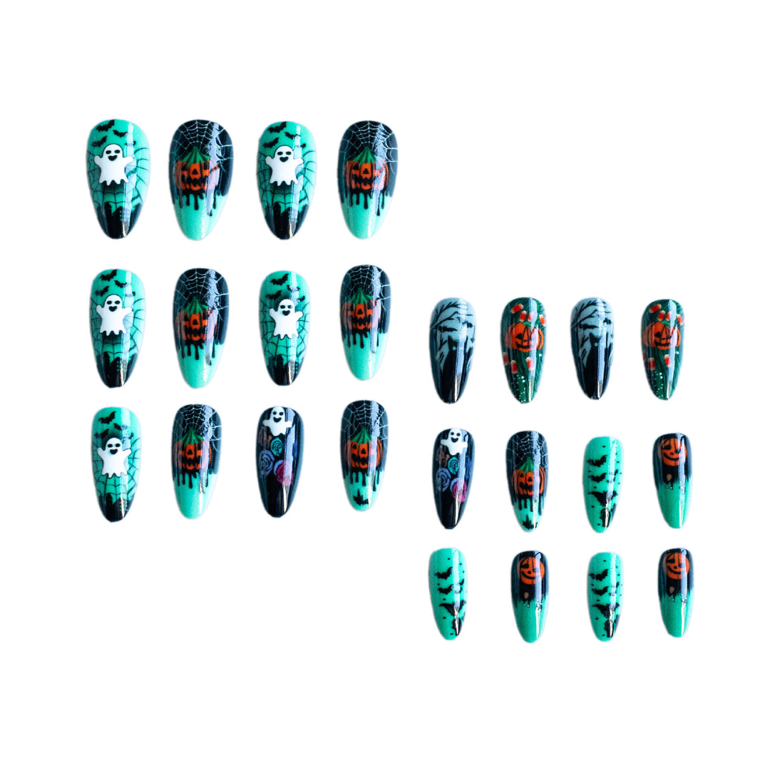 Halloween-Themen Press-On Nagelkunst Karnz