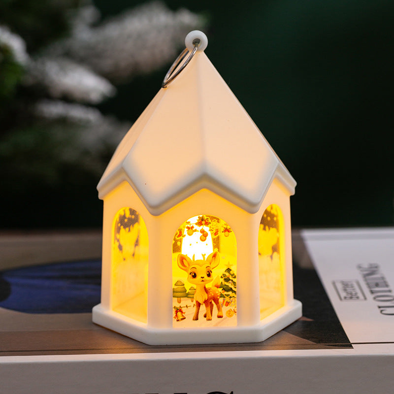 LED Weihnachtslaterne mit nostalgischem Design