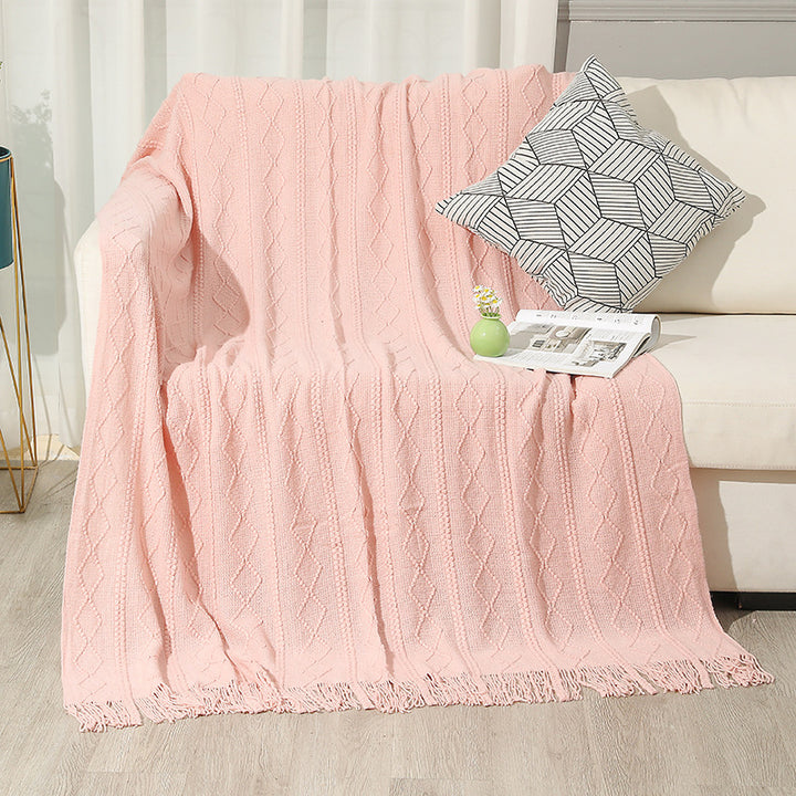 Home Dekorative Strickwurfdecke