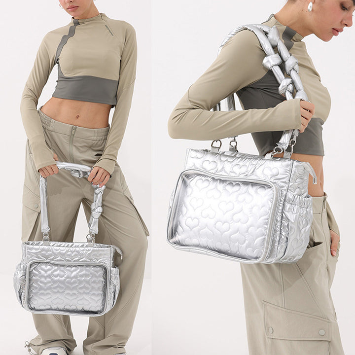 Herz-Muster Stepphandtasche