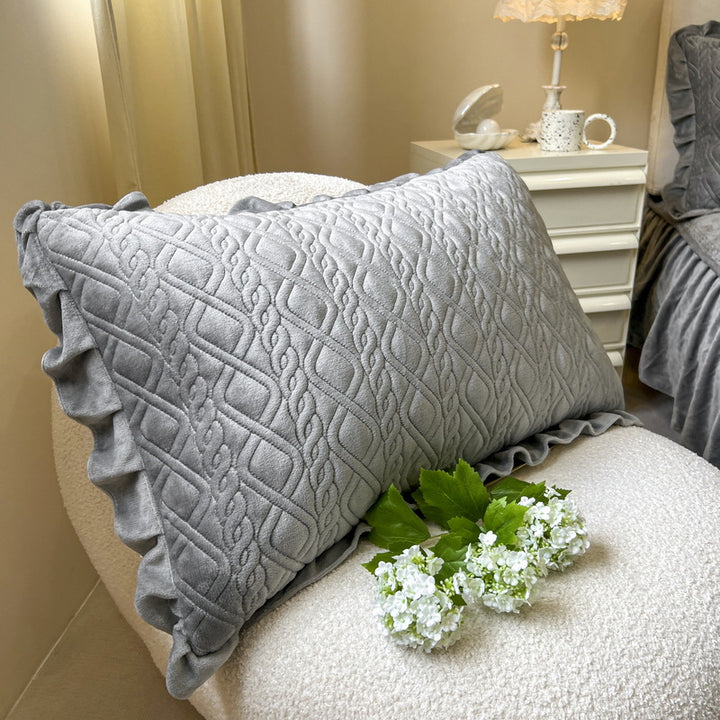 Textured Ruffled Bedspread