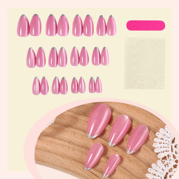 Glitzerndes Press-On Nagelset Karnz