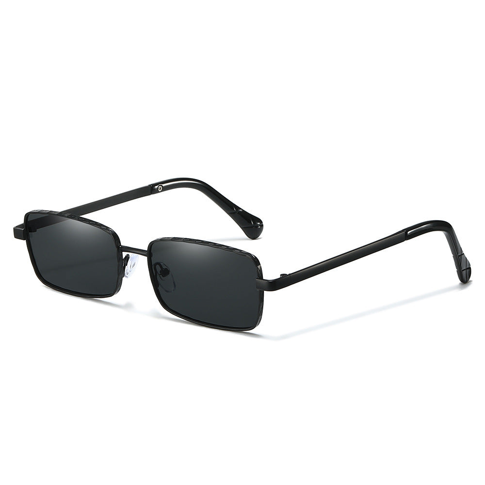 Elegante Minimalistische Rechteckige Sonnenbrille Karnz