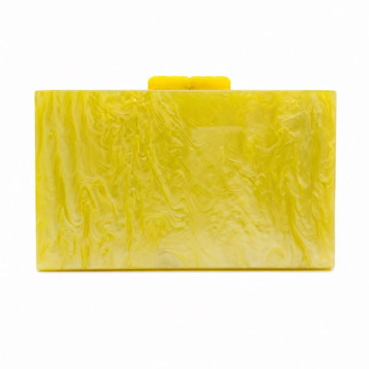 Marmorierte Acryl-Clutch