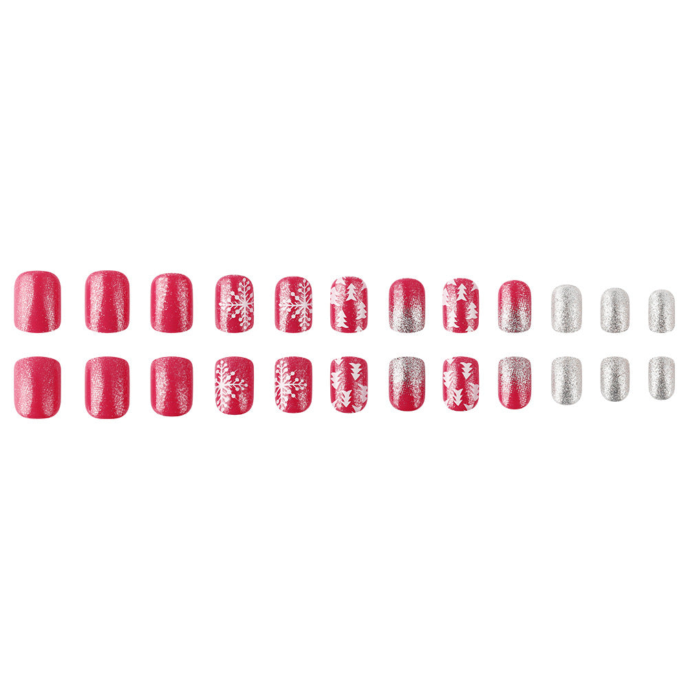 Festliche Holiday Press-On Nagelkunst Karnz