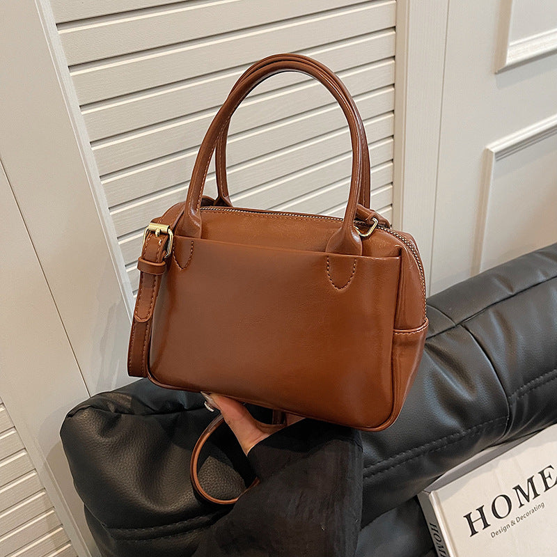 Luxuriöse Strukturierte Leder-Handtasche Karnz