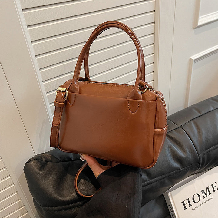 Luxuriöse Strukturierte Leder-Handtasche Karnz