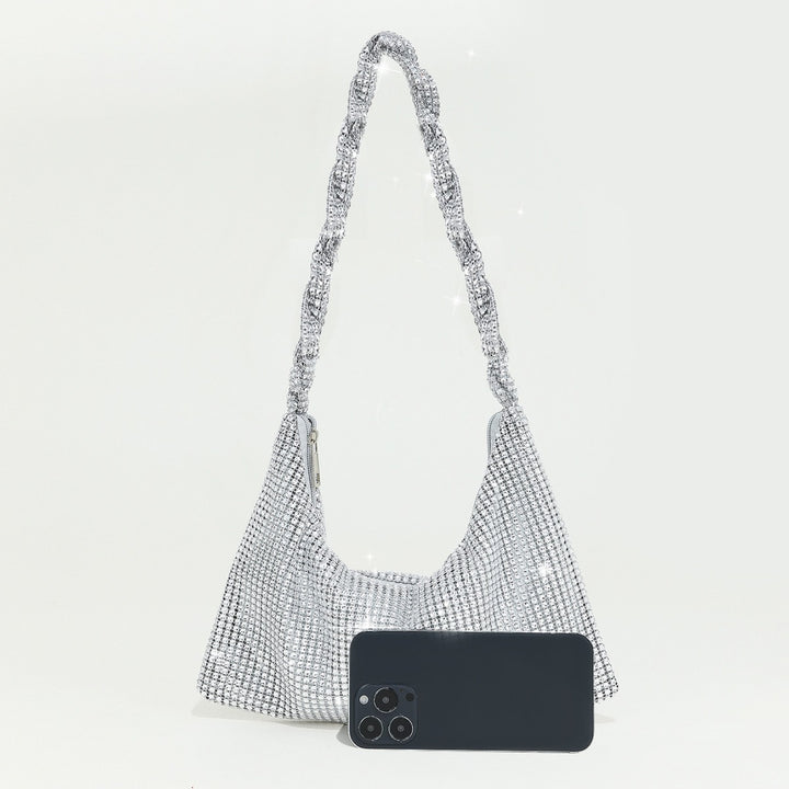 Glänzende Strass-Handtasche