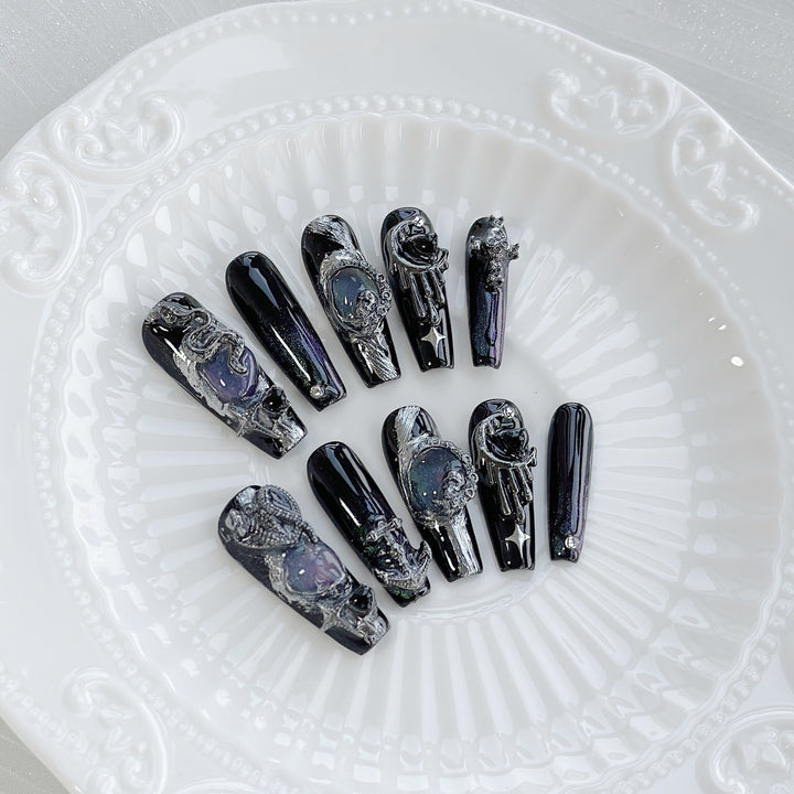 Gothic Fantasy Press-On Nagelkunst Set