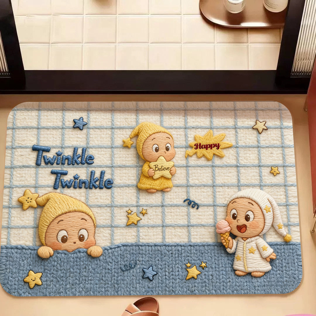 Cartoon-Themen Memory Foam Badezimmermatte