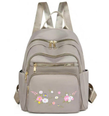 Frauen Floral Bestickter Rucksack Karnz