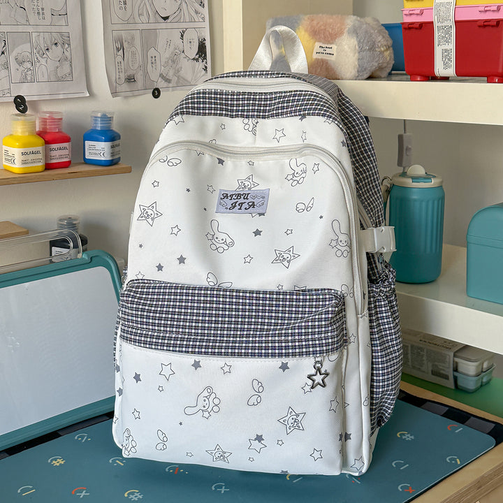 Stylischer Grafikdruck-Rucksack Karnz