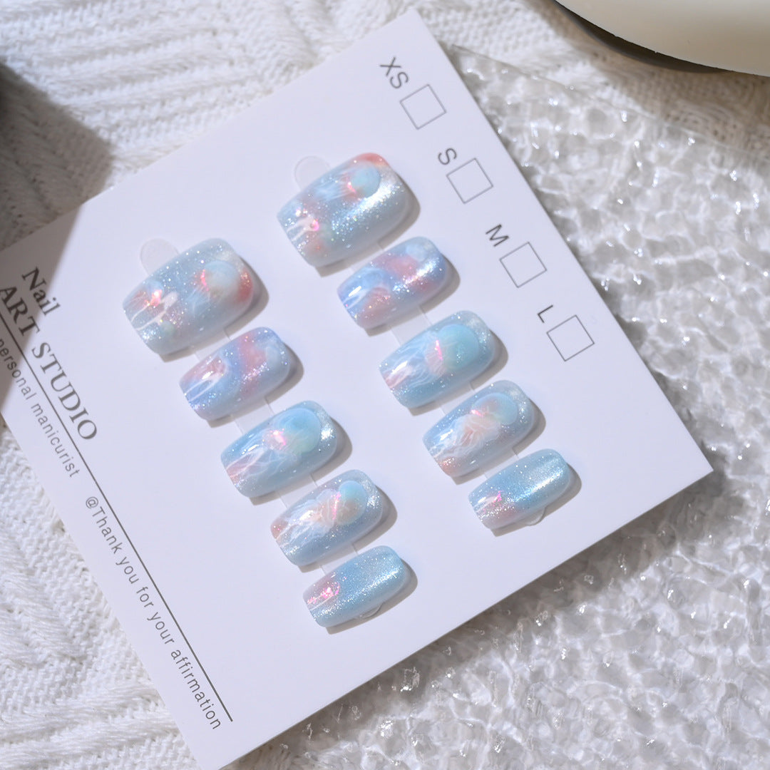 Elegantes Press-On Nagelkunst-Set Karnz