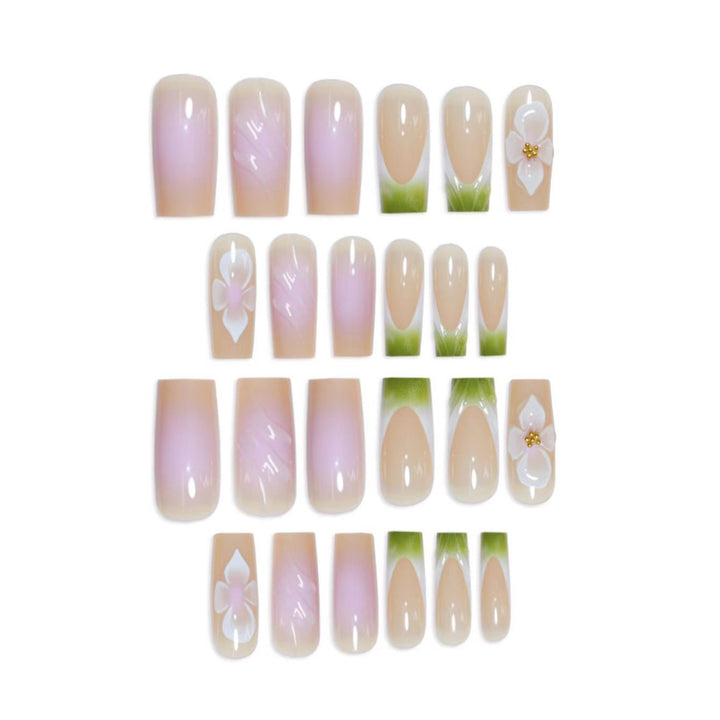 3D Floral Nail Art Extensions Karnz