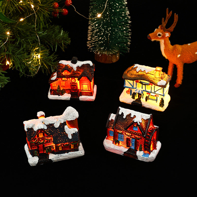 Nostalgische Weihnachtsdorf-Haus-Dekoration Karnz