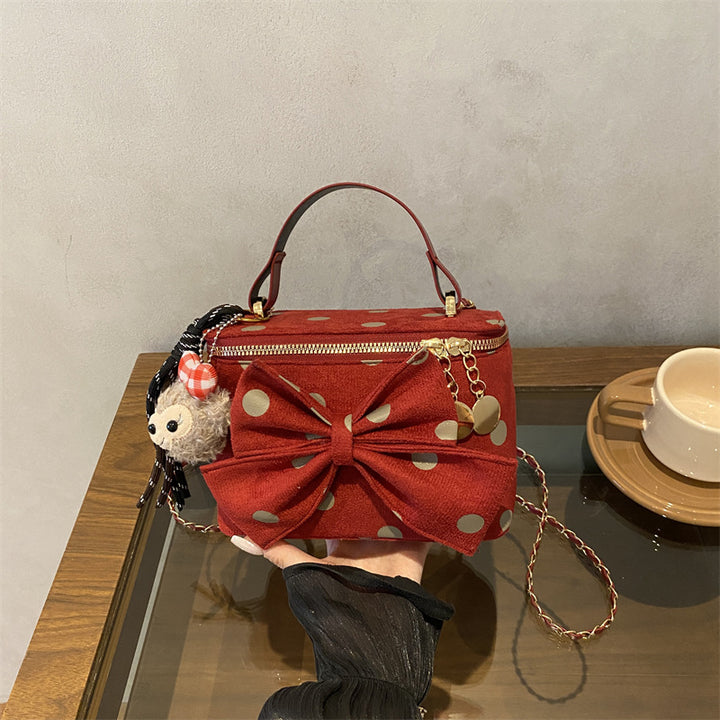Verspielt Schleifenakzent Mini-Handtasche