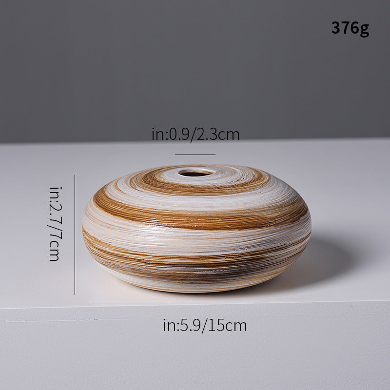 Künstlerische Spiraldesign Keramikvase Karnz