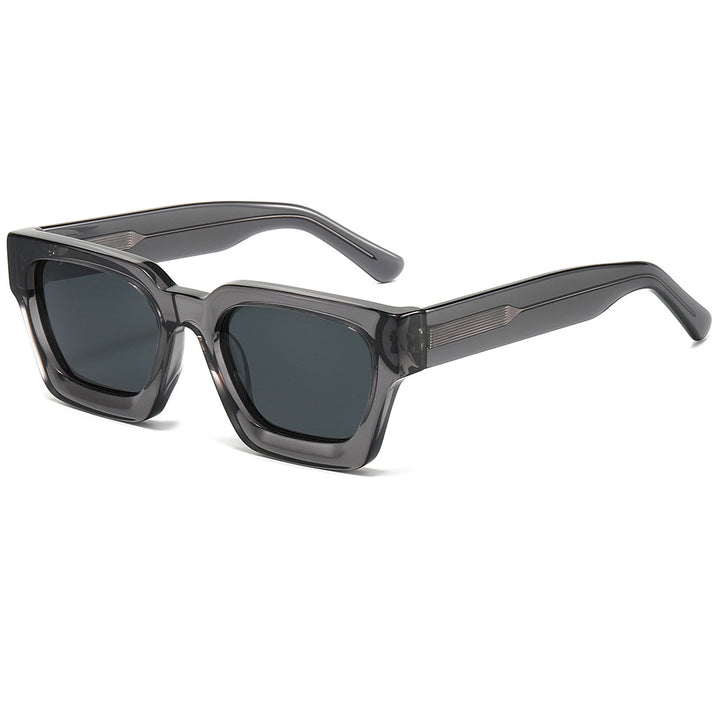 Damen designer Sonnenbrille mit modernem, quadratischem Rahmen und UV-Schutz Karnz