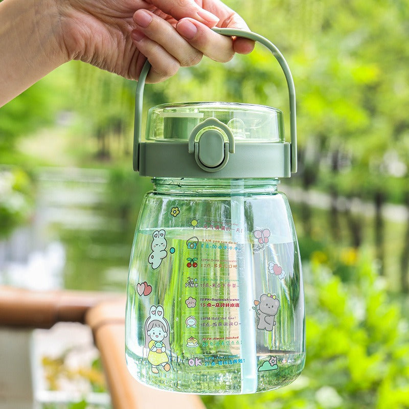 Damen Motivierte Trinkflasche Karnz