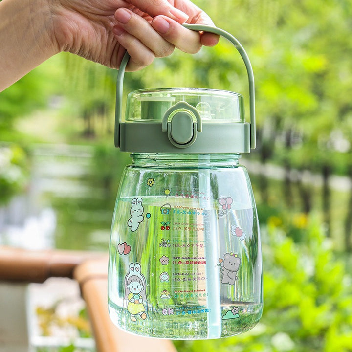 Damen Motivierte Trinkflasche Karnz