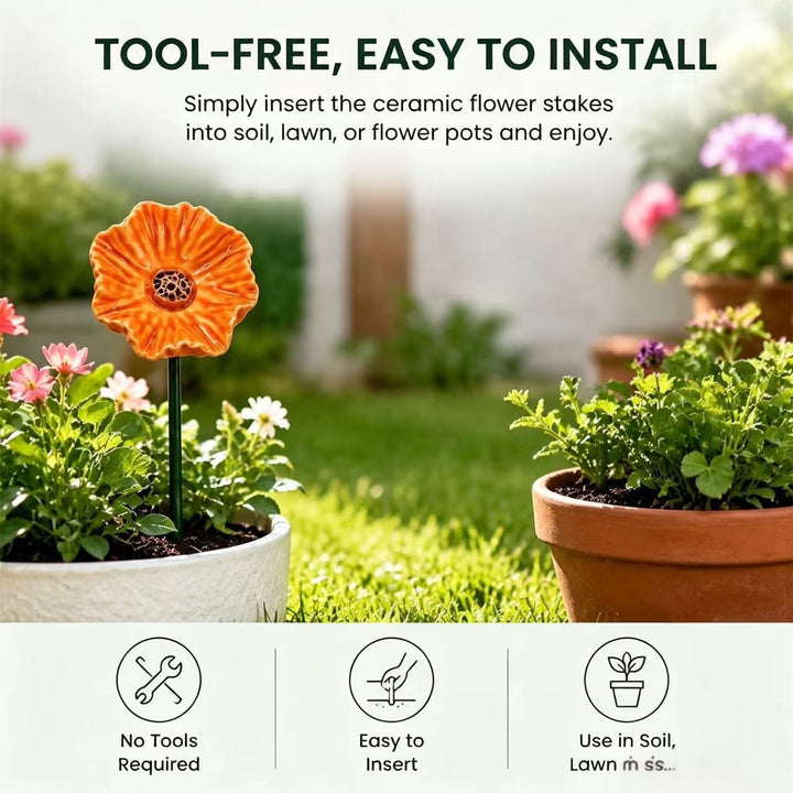 Dekorative Gartenblumenstecker Karnz