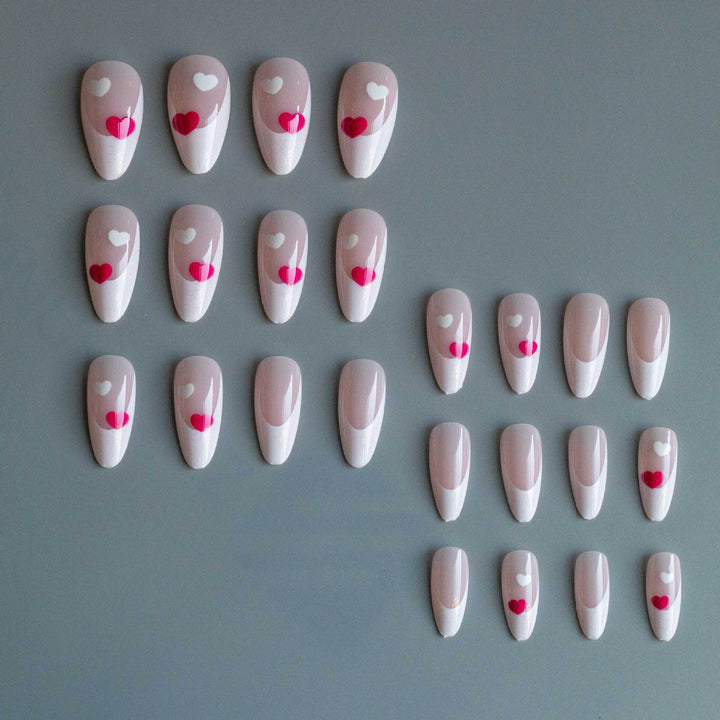 Herz-Themen Stiletto Nagelkunst Kit