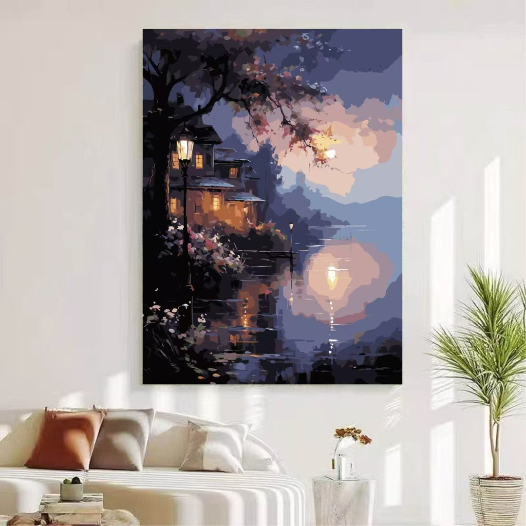 Scenic von Natur inspirierte Leinwandkunst Karnz