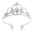 Damen Glamouröse Kristall Tiara Karnz