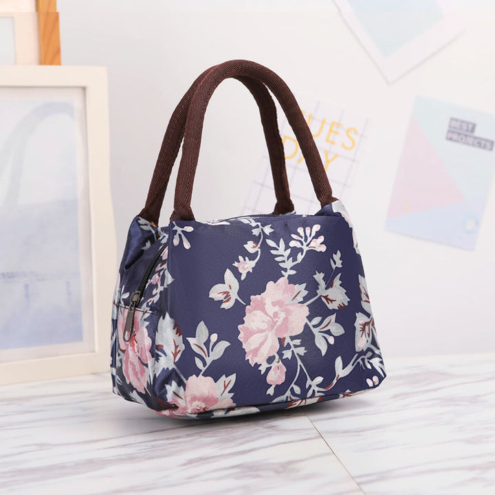 Floral Print Isolierte Lunch-Tragetasche Karnz