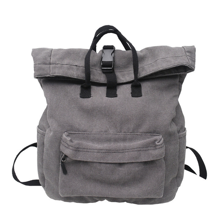Stylische Roll-Top Canvas-Rucksack Karnz