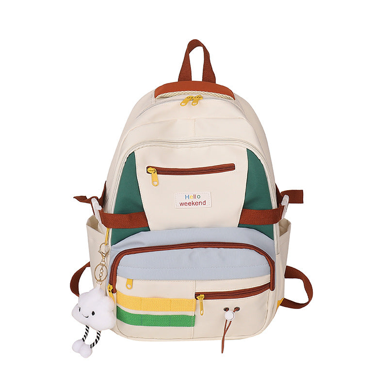 Verspielter Mehrfachtaschen-Rucksack Karnz