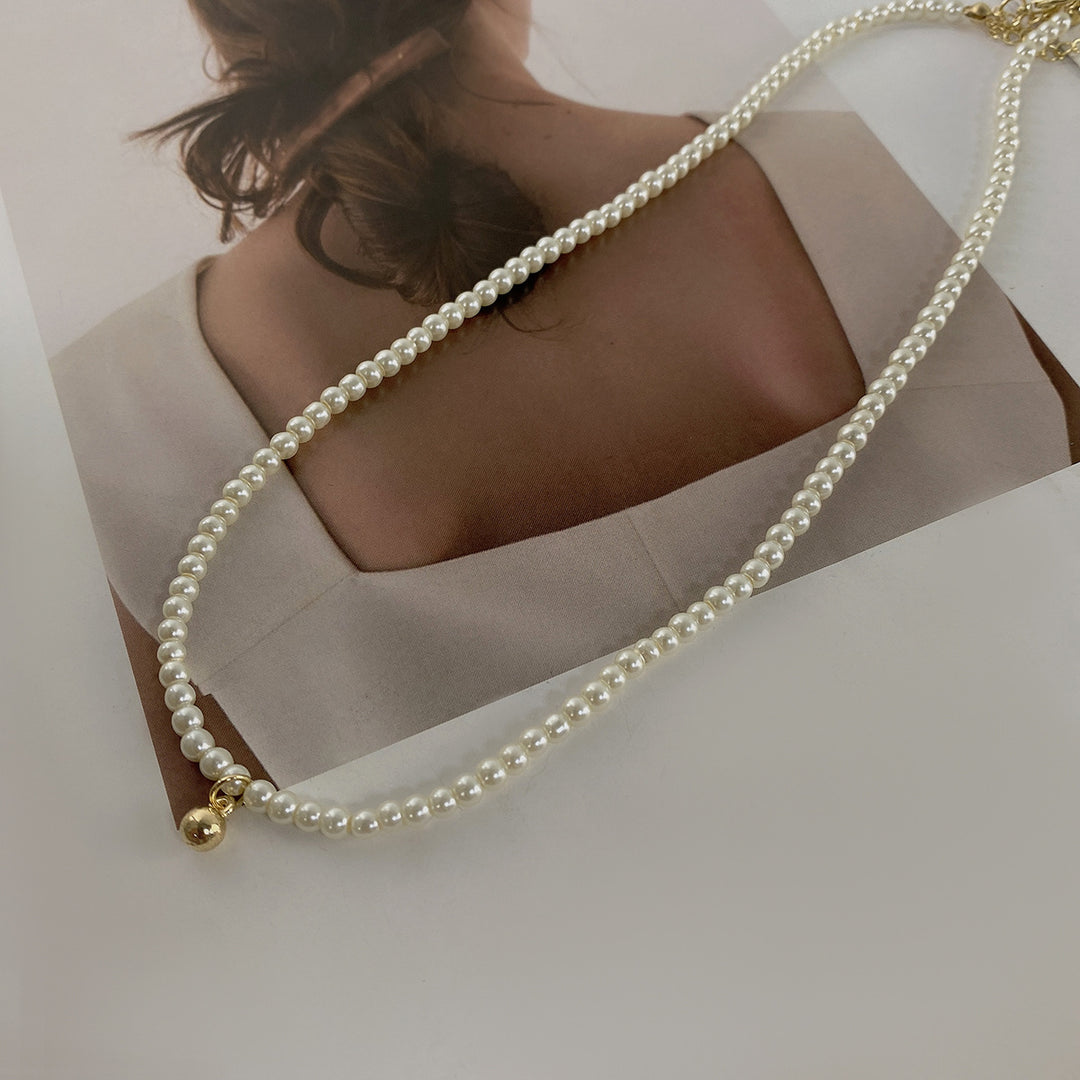 Elegante Perlenbesetzte Choker-Halskette Karnz