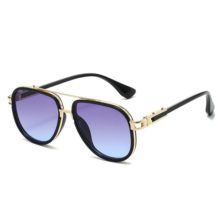 Vintage-inspirierte kräftige geometrische Sonnenbrille Karnz