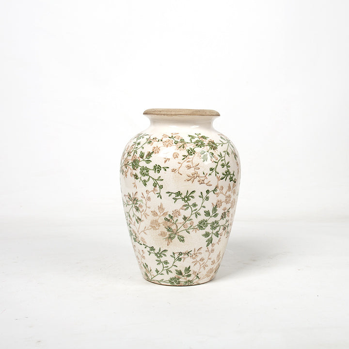 Elegante florale Keramikkaraffe Karnz