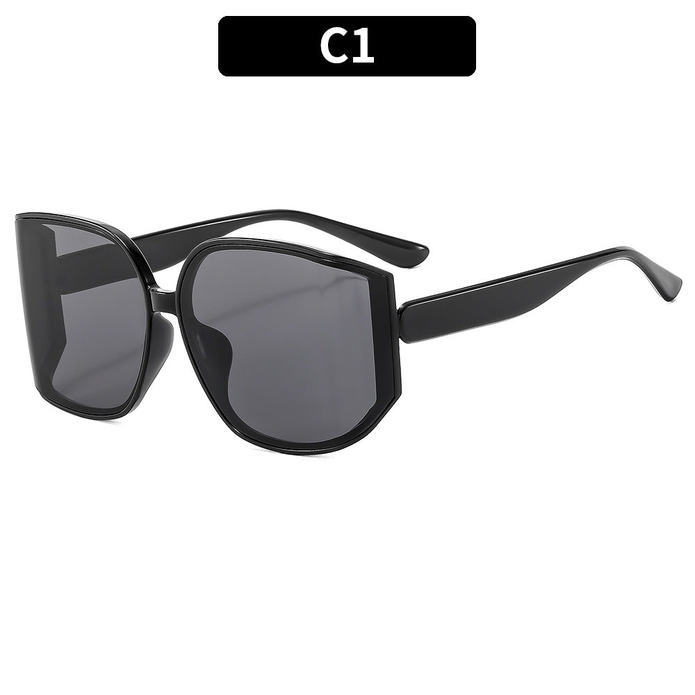 Moderne geometrische übergroße Sonnenbrille
