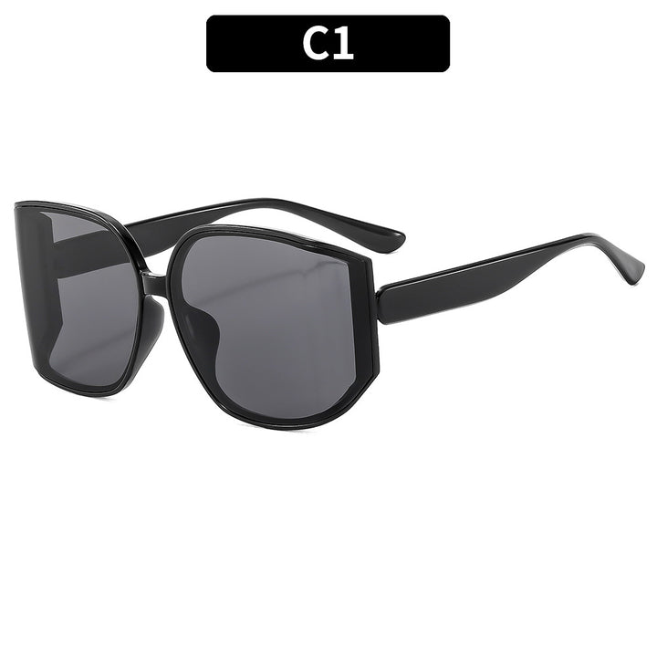 Moderne geometrische übergroße Sonnenbrille