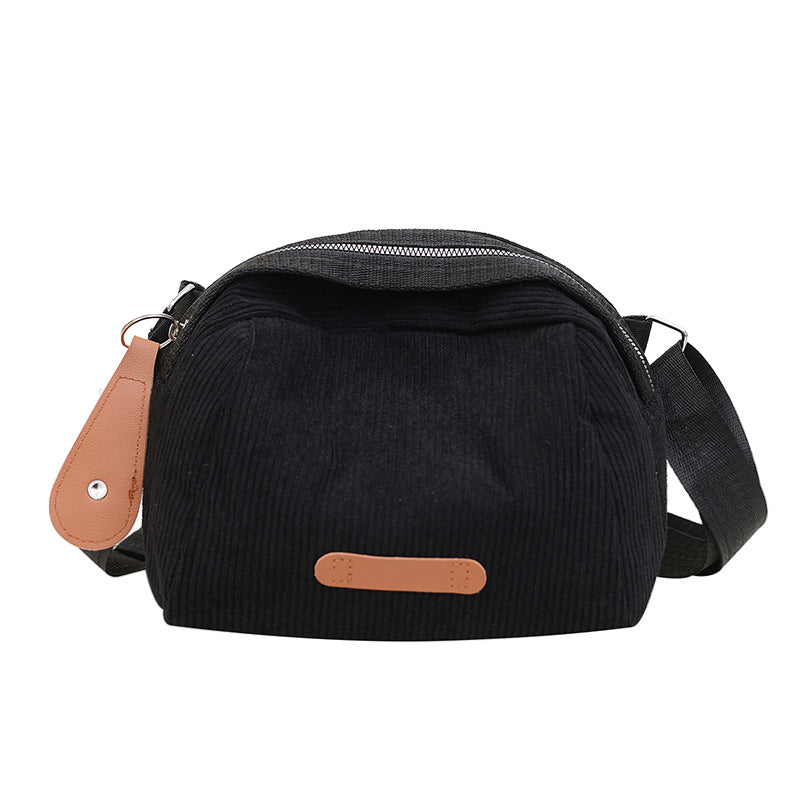 Lässige Cord-Taschenüberschlagtasche