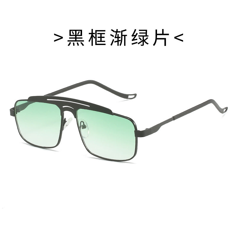 Damen Modische Brille mit schmalem Metallrahmen Karnz