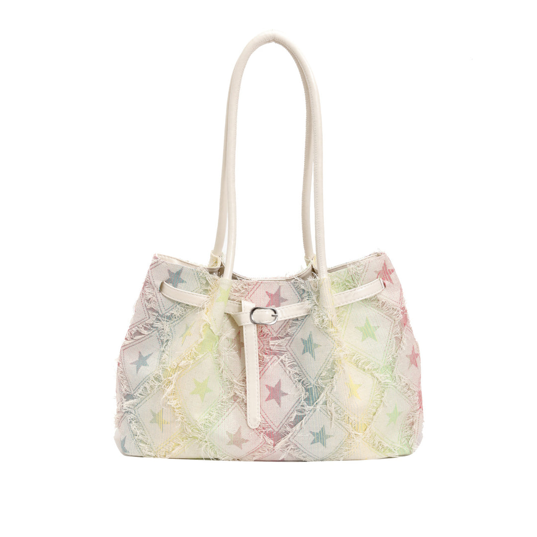Sternenmuster Strand Schultertasche