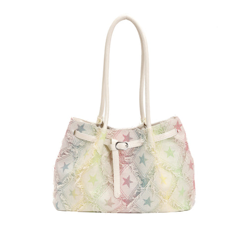 Sternenmuster Strand Schultertasche